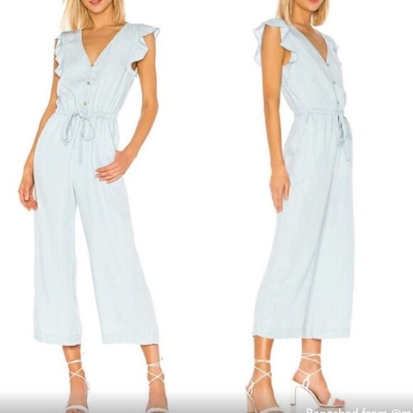 NWOT Sanctuary Chambray Jumpsuit Pants - Picture 1 of 7